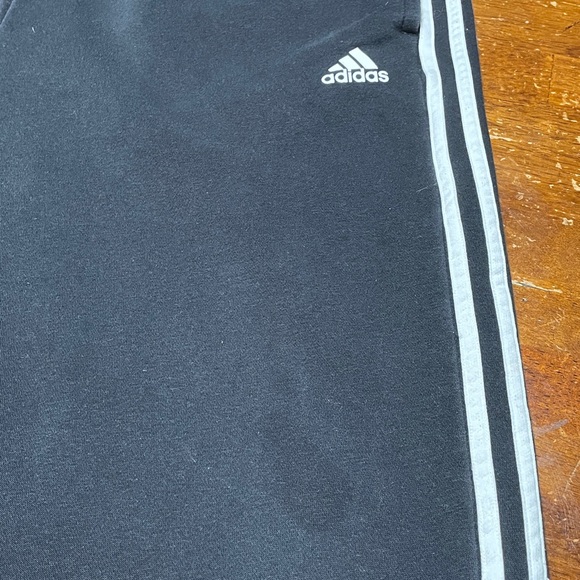 Adidas Black Sweatpants with White Stripes Size XL - Picture 4 of 6